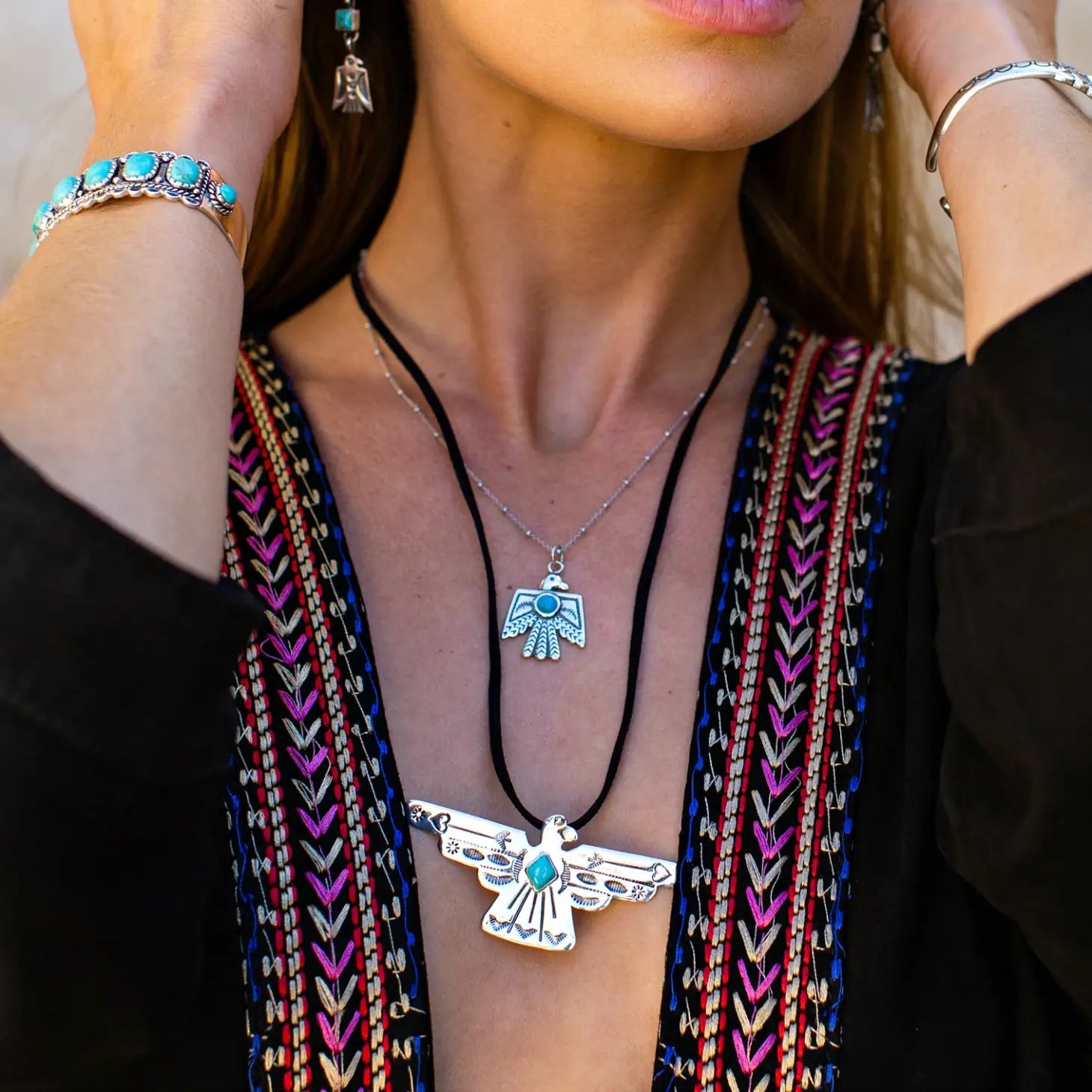 Thunderbird Turquoise Necklace