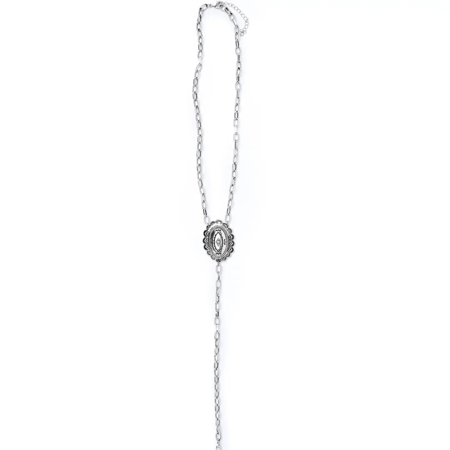 Lariat Necklace w/Concho Accent