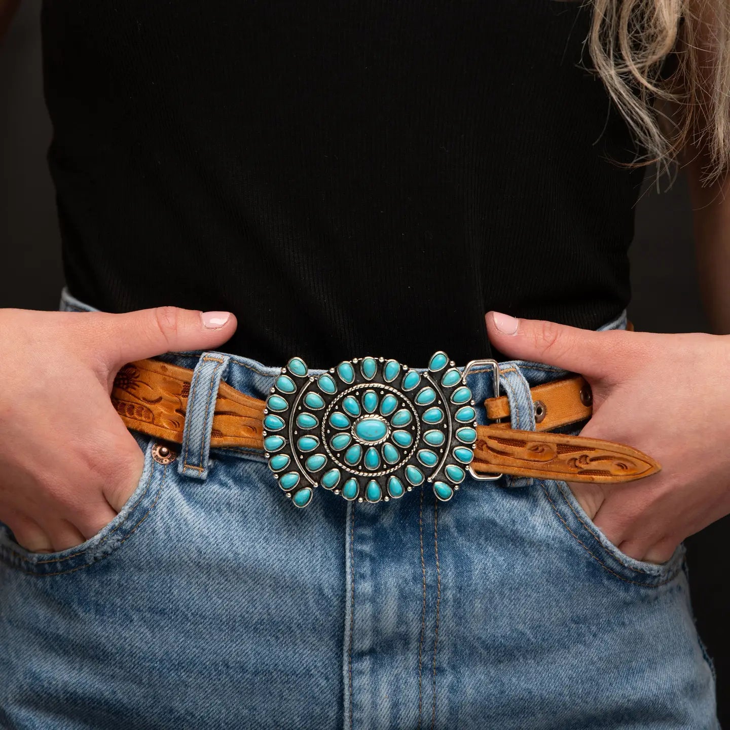 Turquoise Cluster Buckle