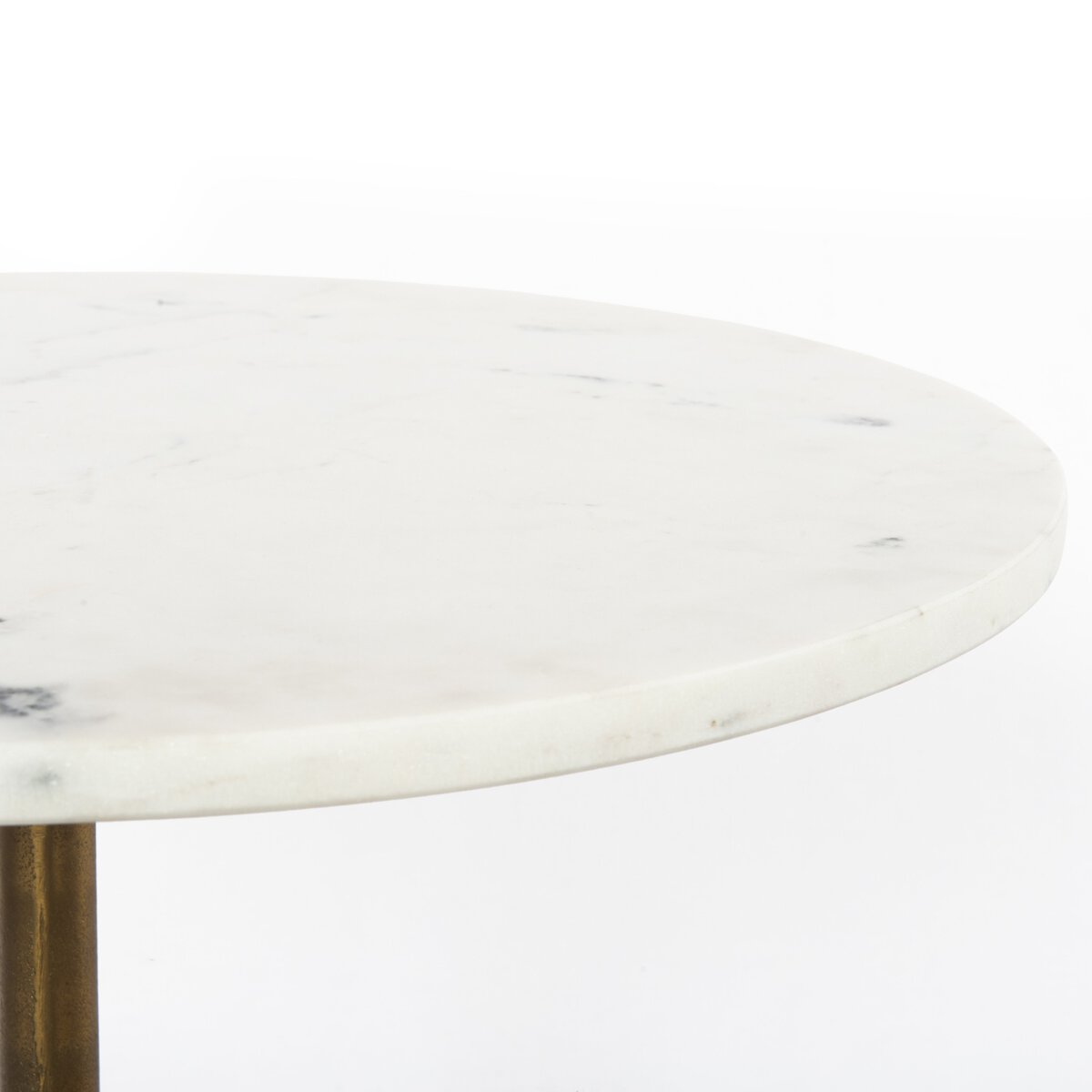 Marble &amp; Brass Accent Table