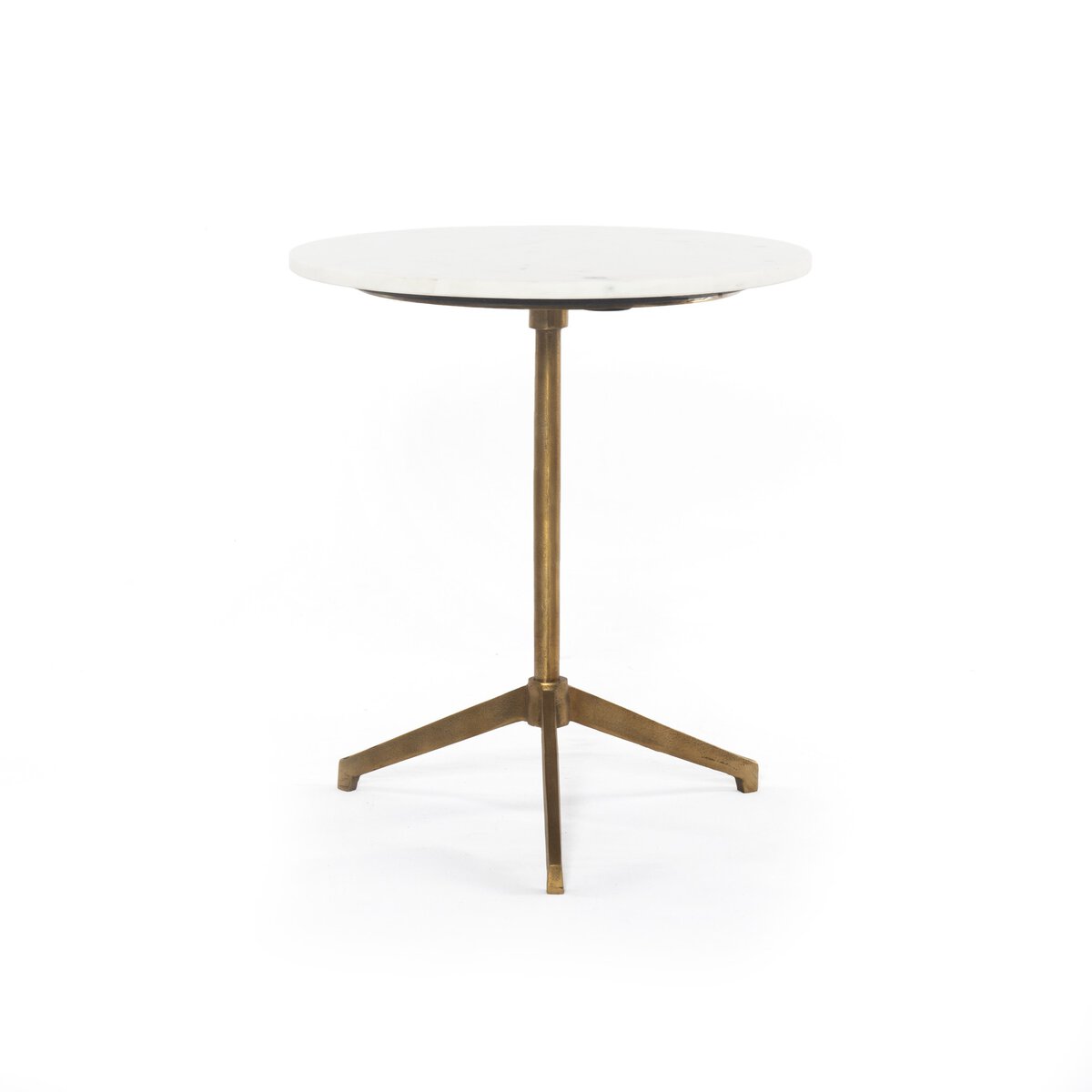 Marble &amp; Brass Accent Table