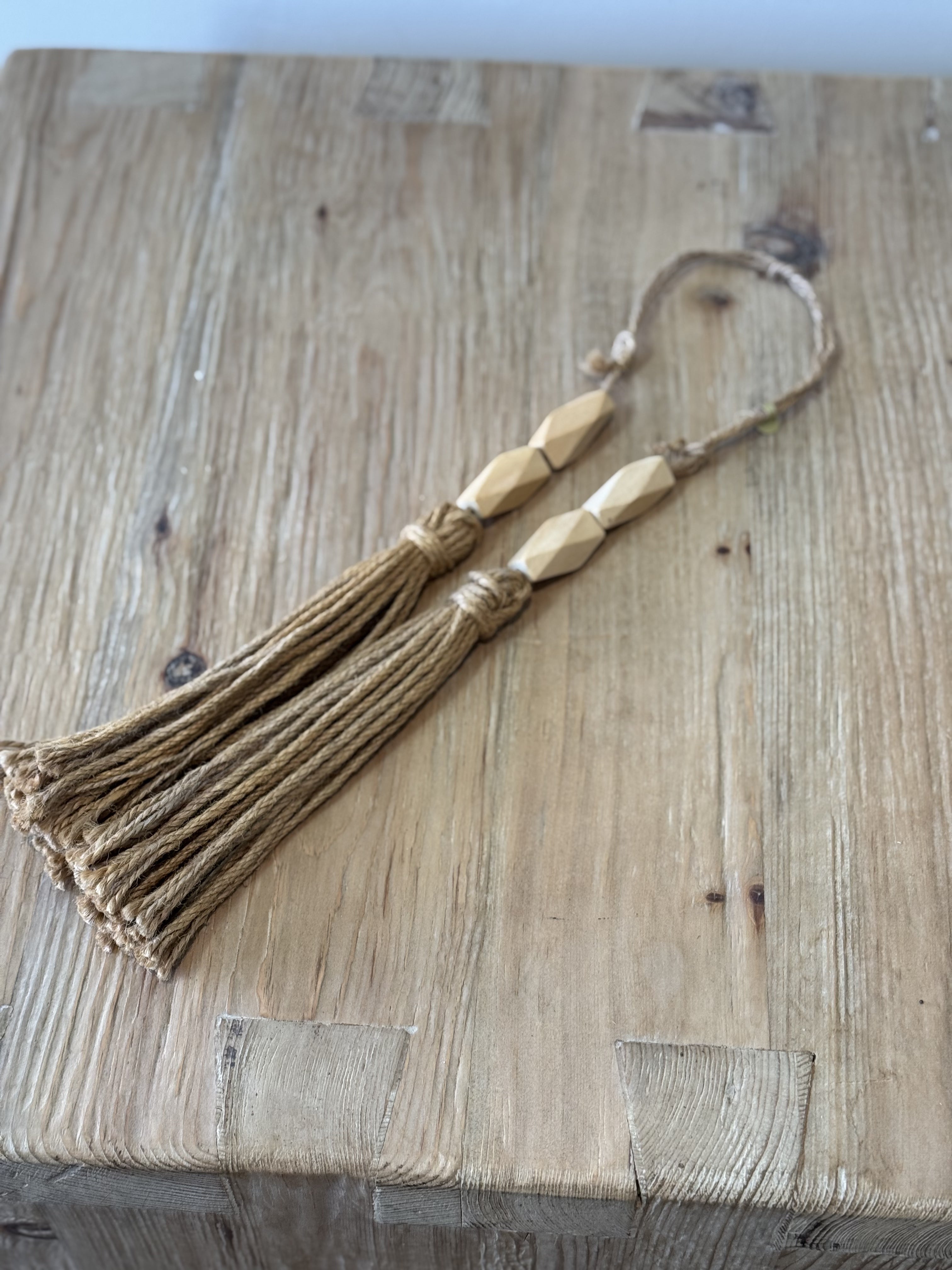 Wood Bead Tassel