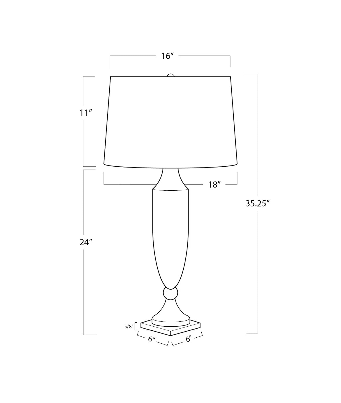 Wooden Spindle Lamp