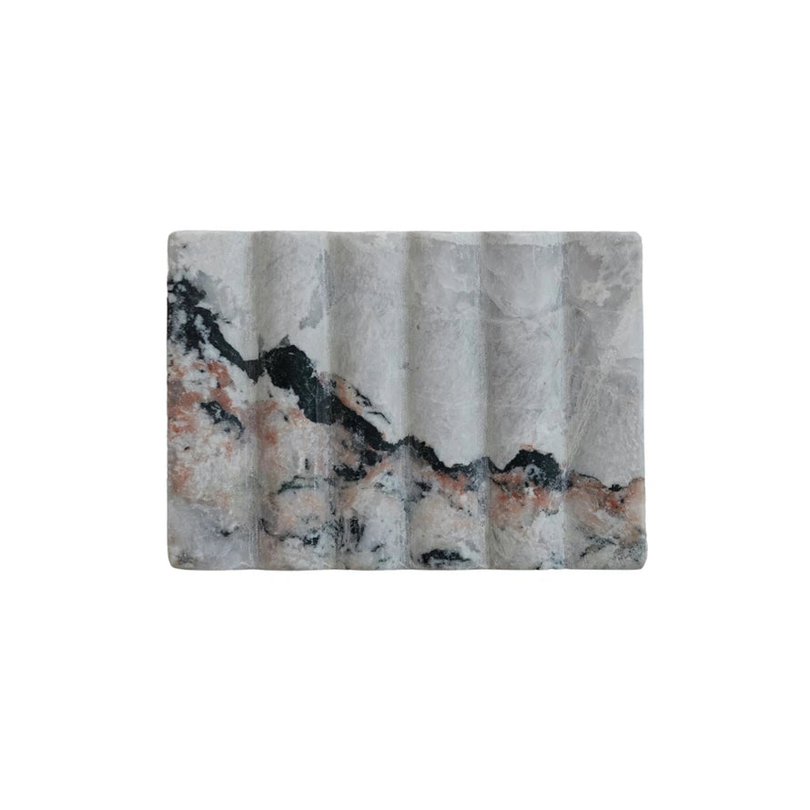 Grey Marble Soap Dish